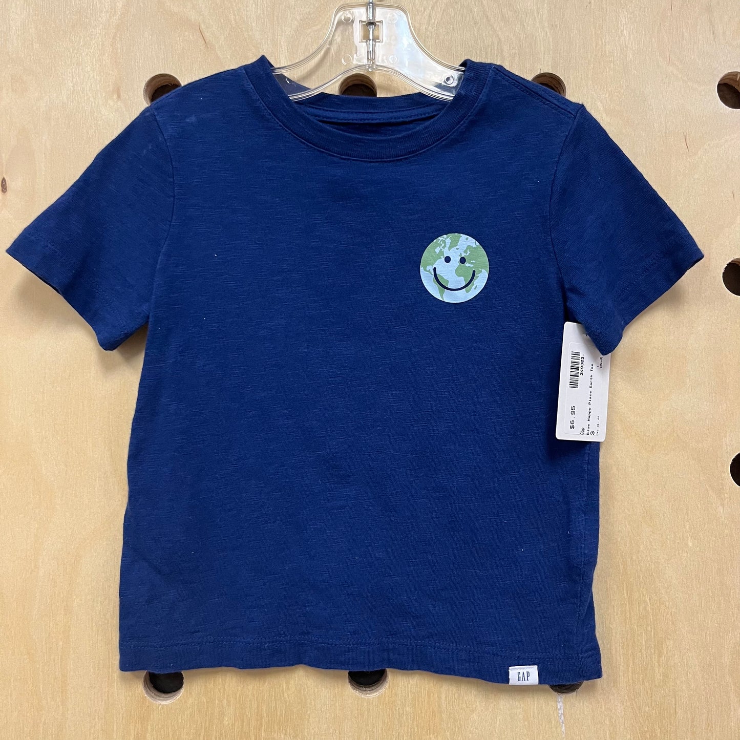 Blue Happy Place Earth Tee