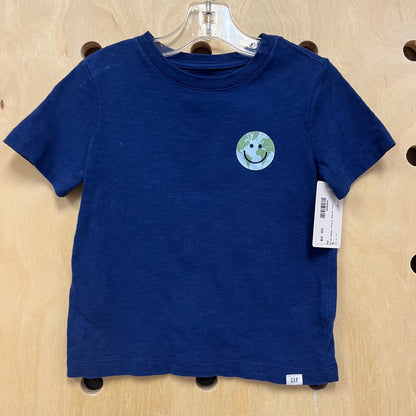Blue Happy Place Earth Tee