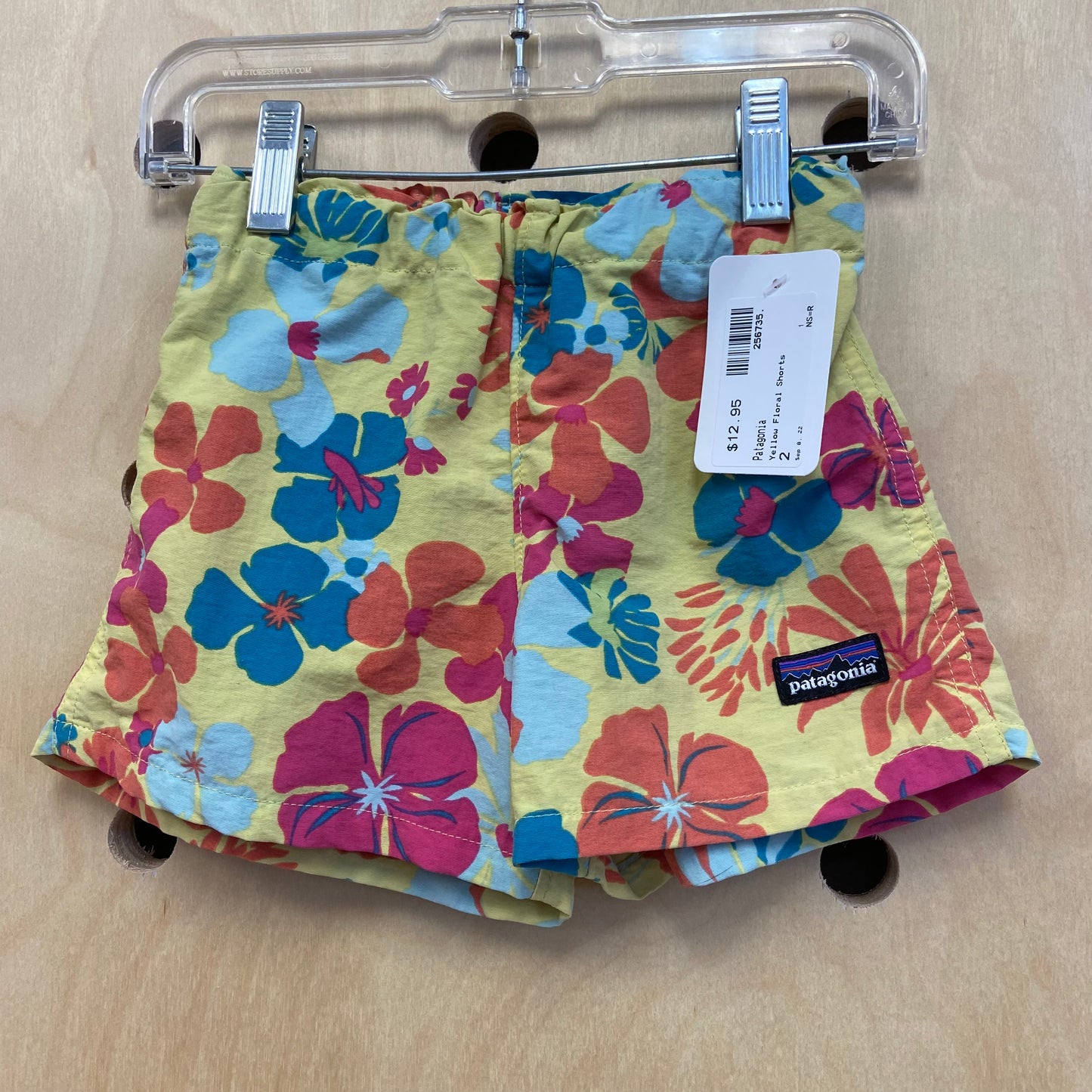 Yellow Floral Shorts
