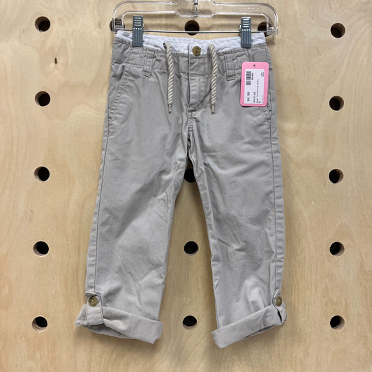 Khaki Drawstring Pants