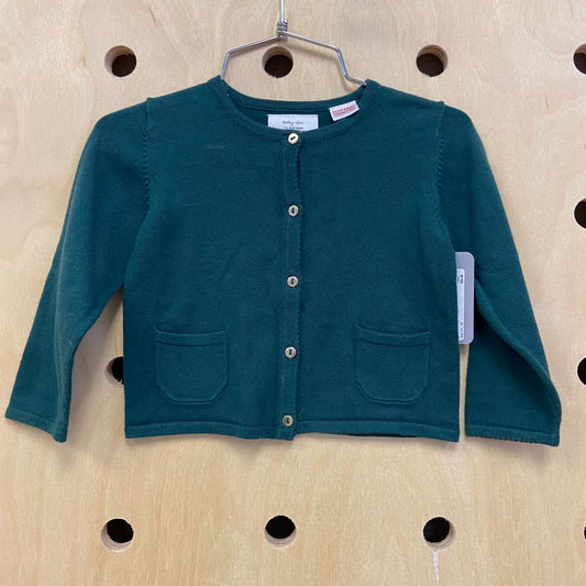 Hunter Green Knit Cardigan