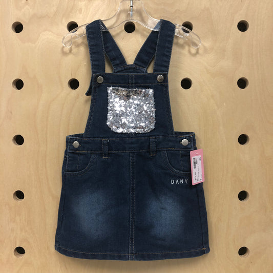 Denim & Silver Sequins Jumper