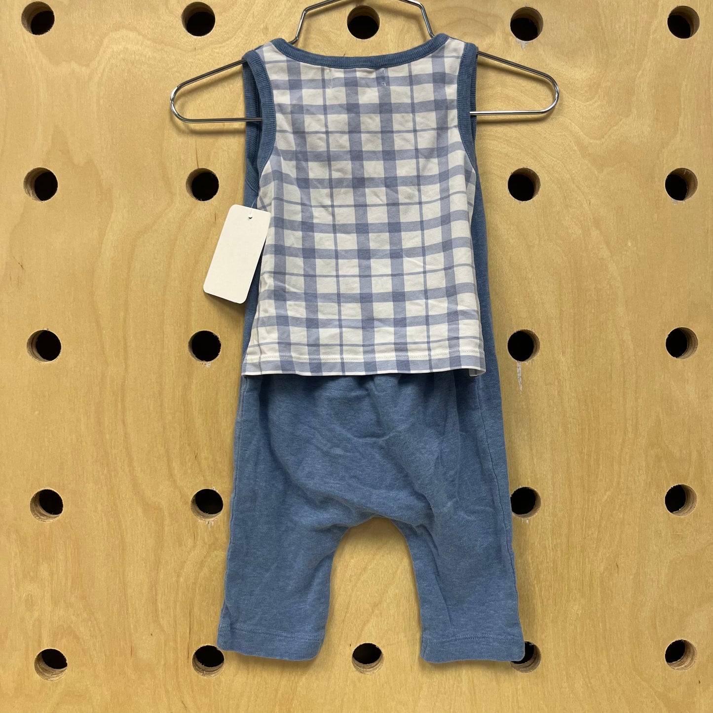 Blue Organic Romper