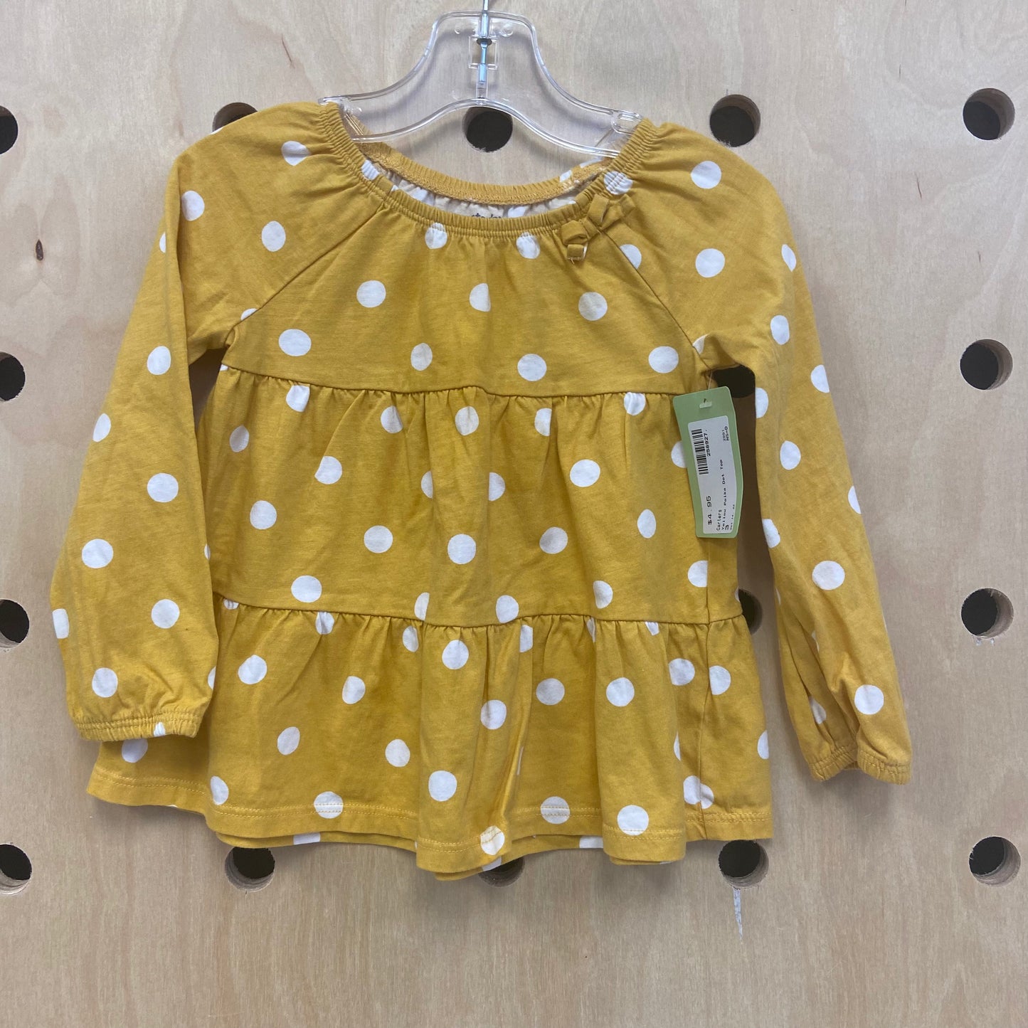Yellow Polka Dot Top