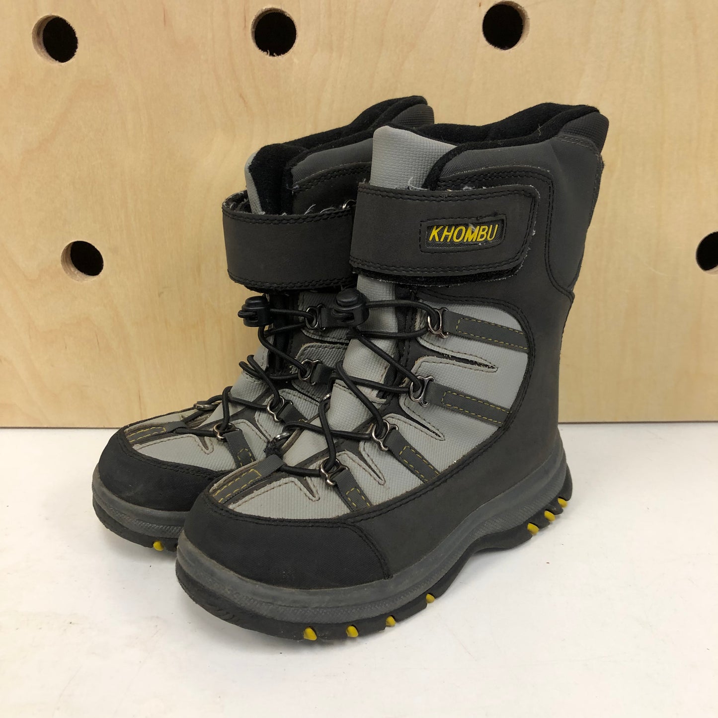 Grey Waterproof Snow Boots