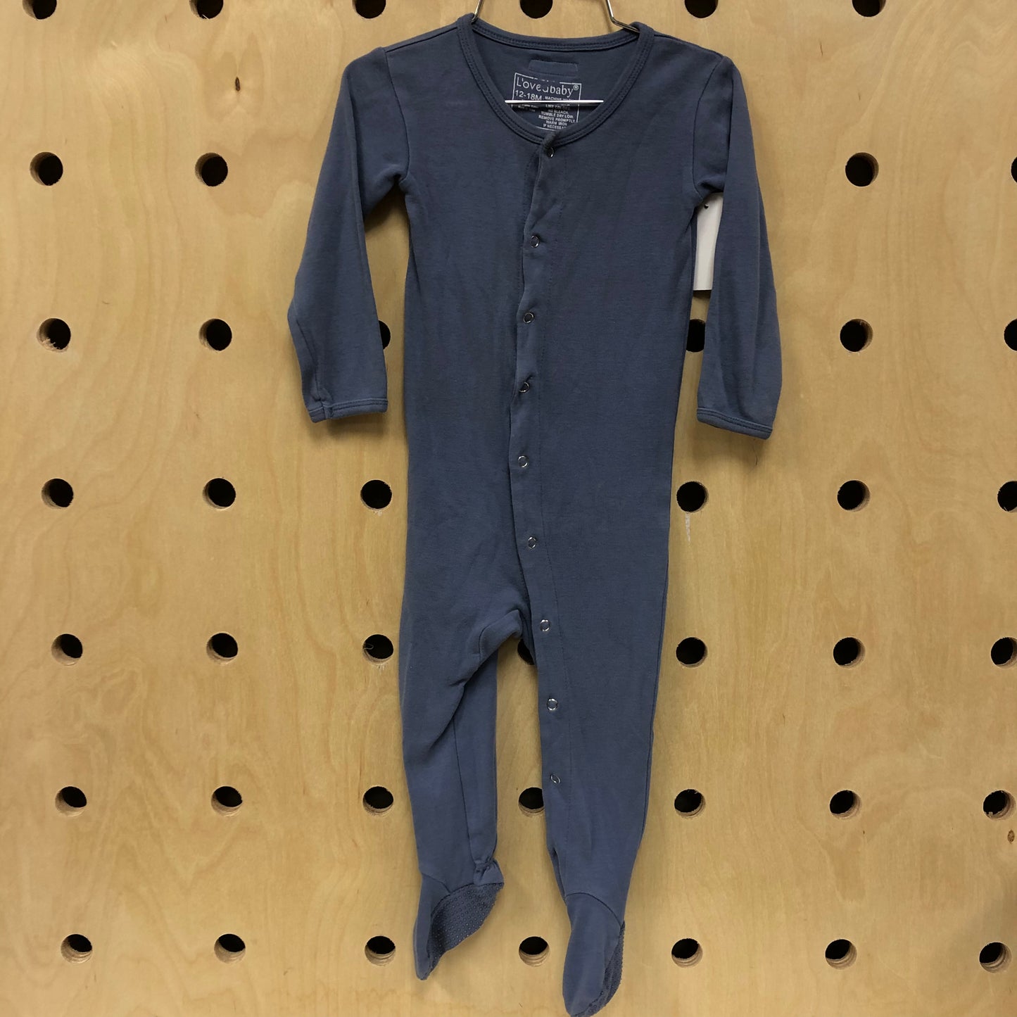 Dusty Blue Snap Footies