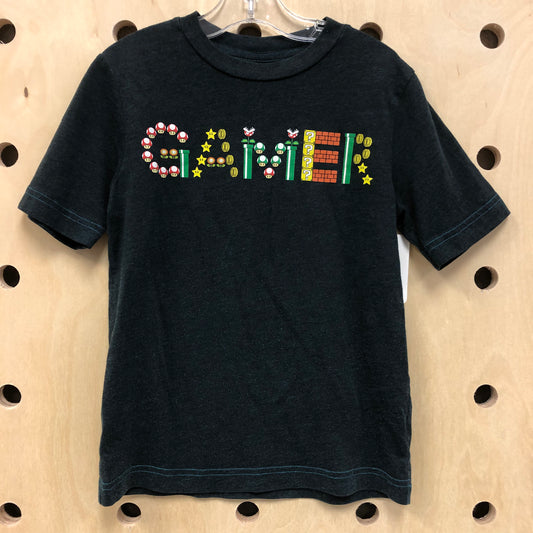 Dark Green Mario Gamer Tee