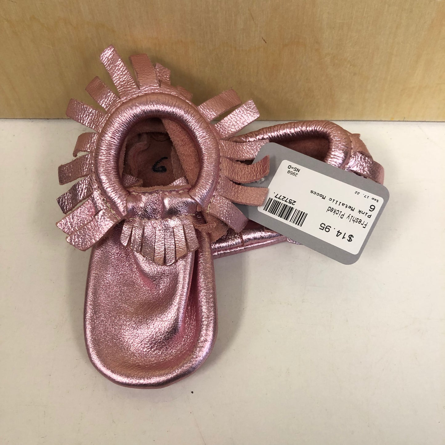 Pink Metallic Moccs