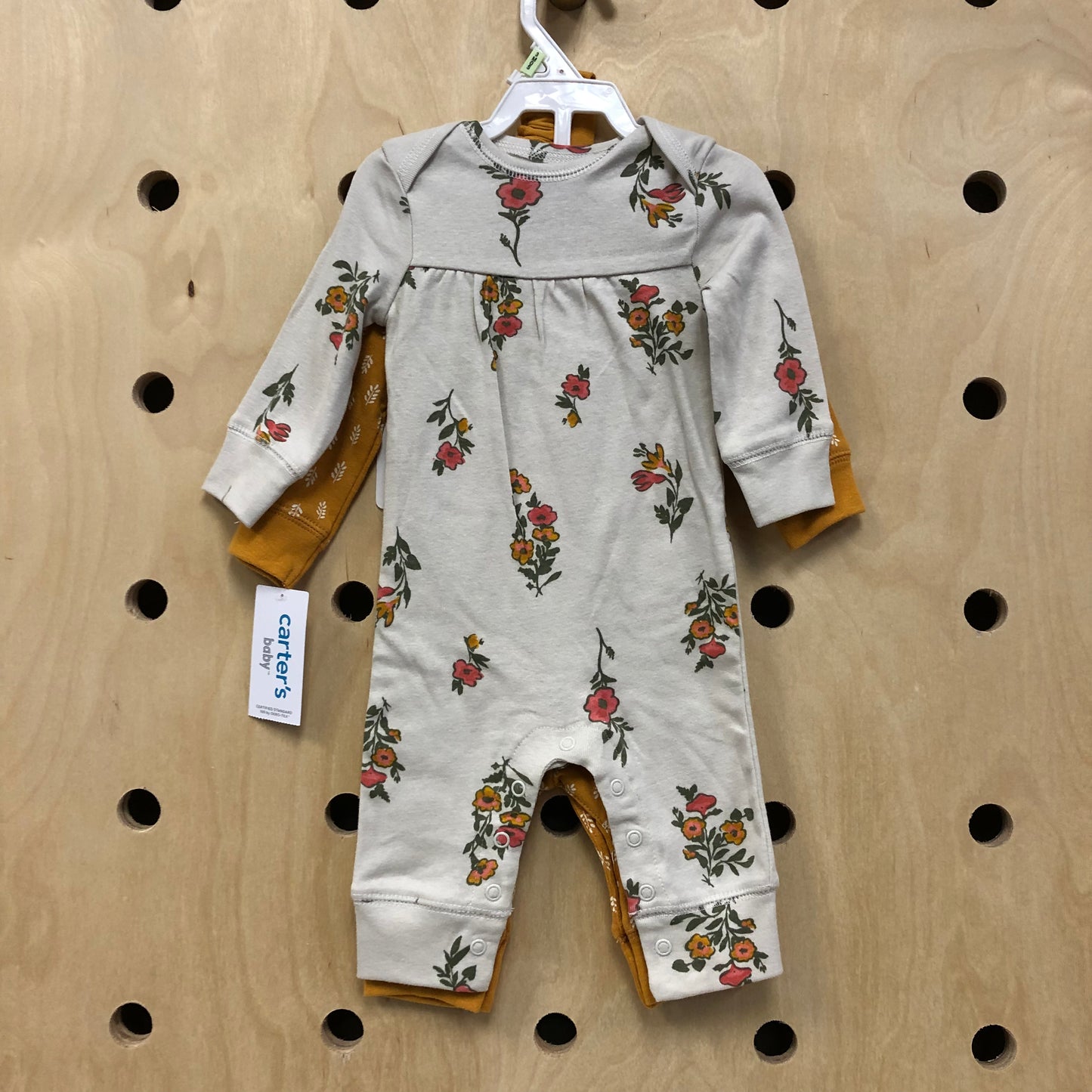 Mustard Floral Rompers NEW!