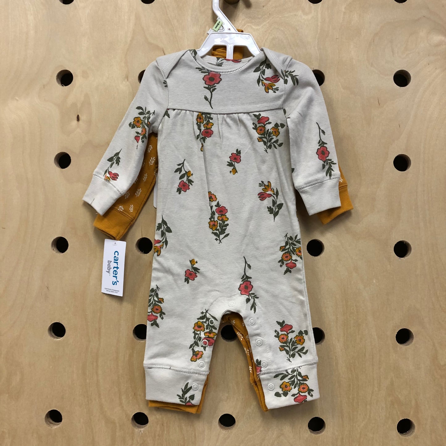 Mustard Floral Rompers NEW!