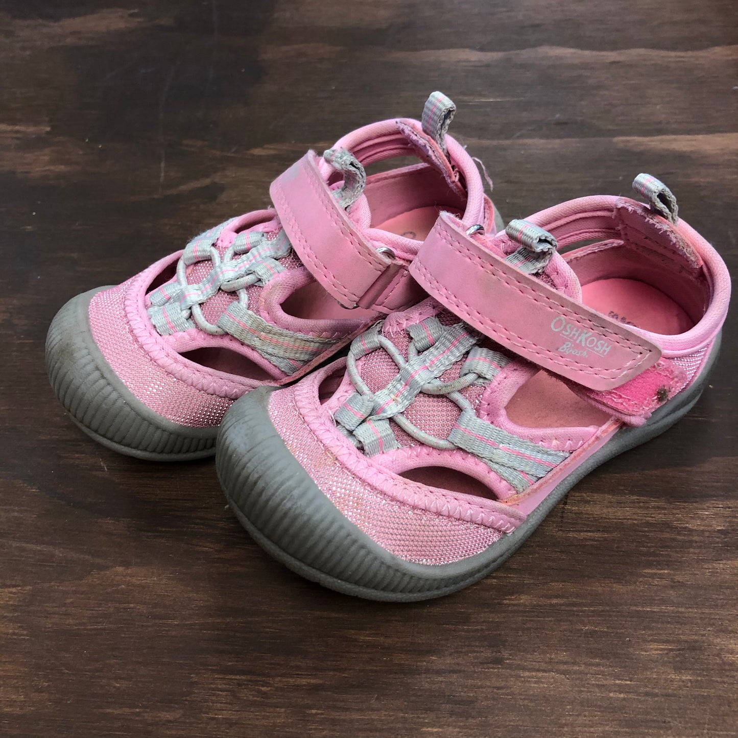 Pink Veclro Sandals