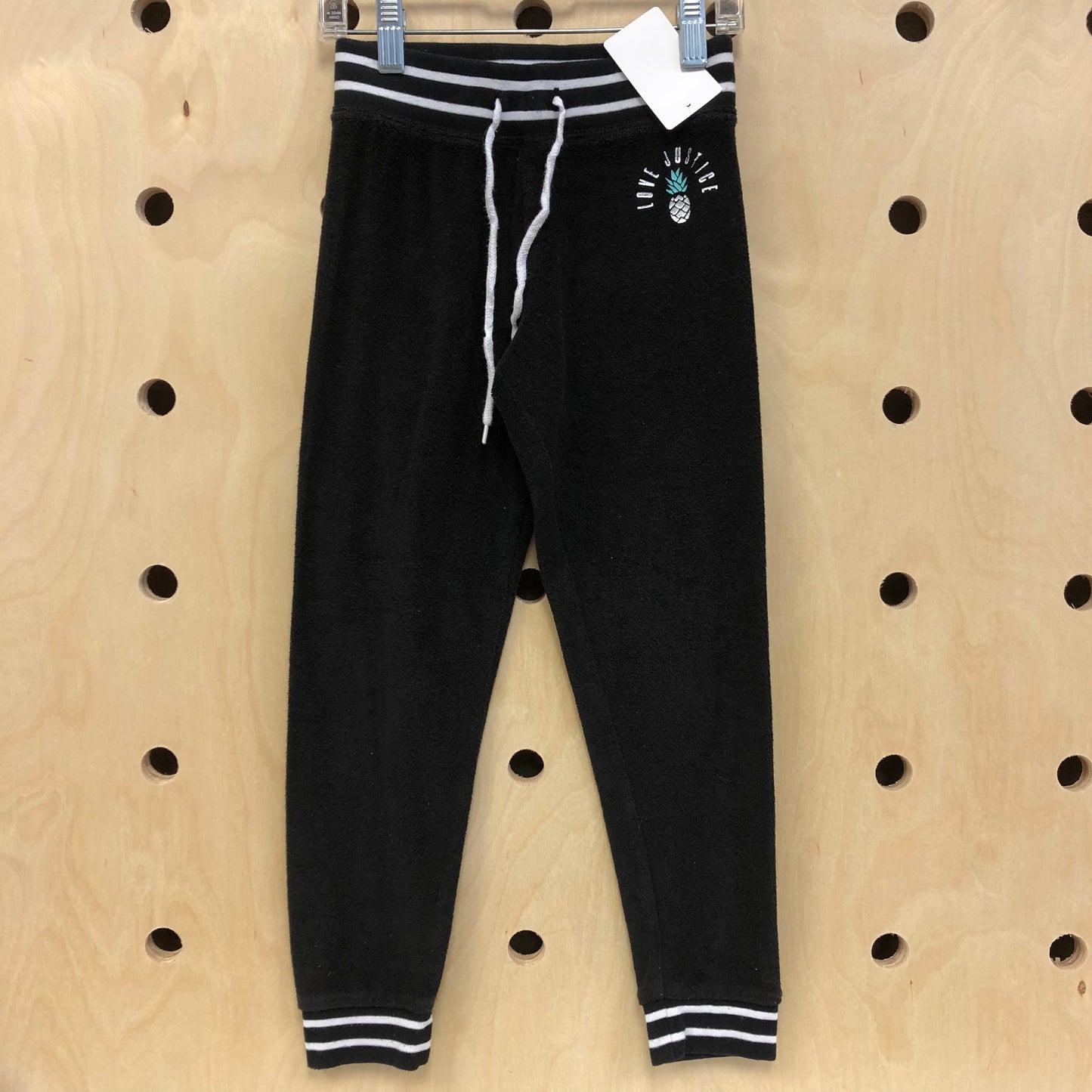 Black Terry Drawstring Joggers