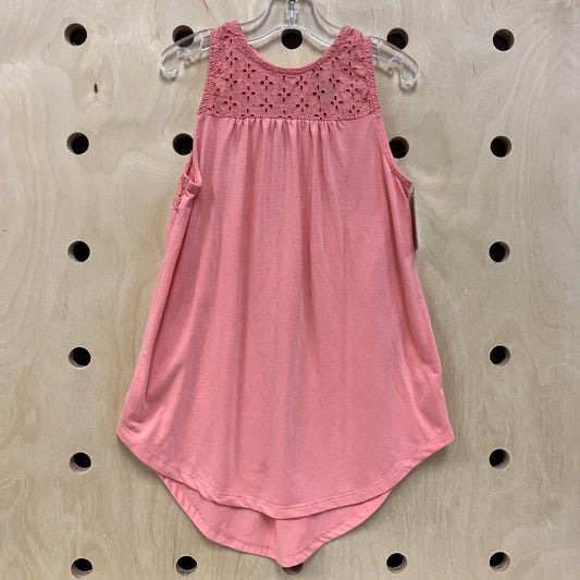 Coral Eyelet Tank