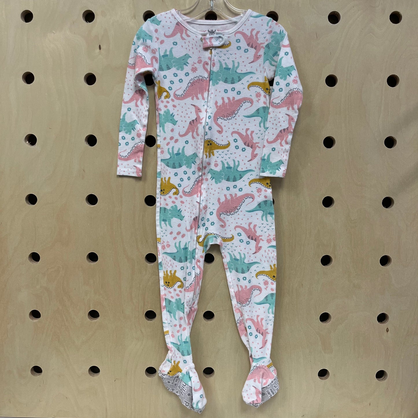 White+Pastel Dino Pajamas