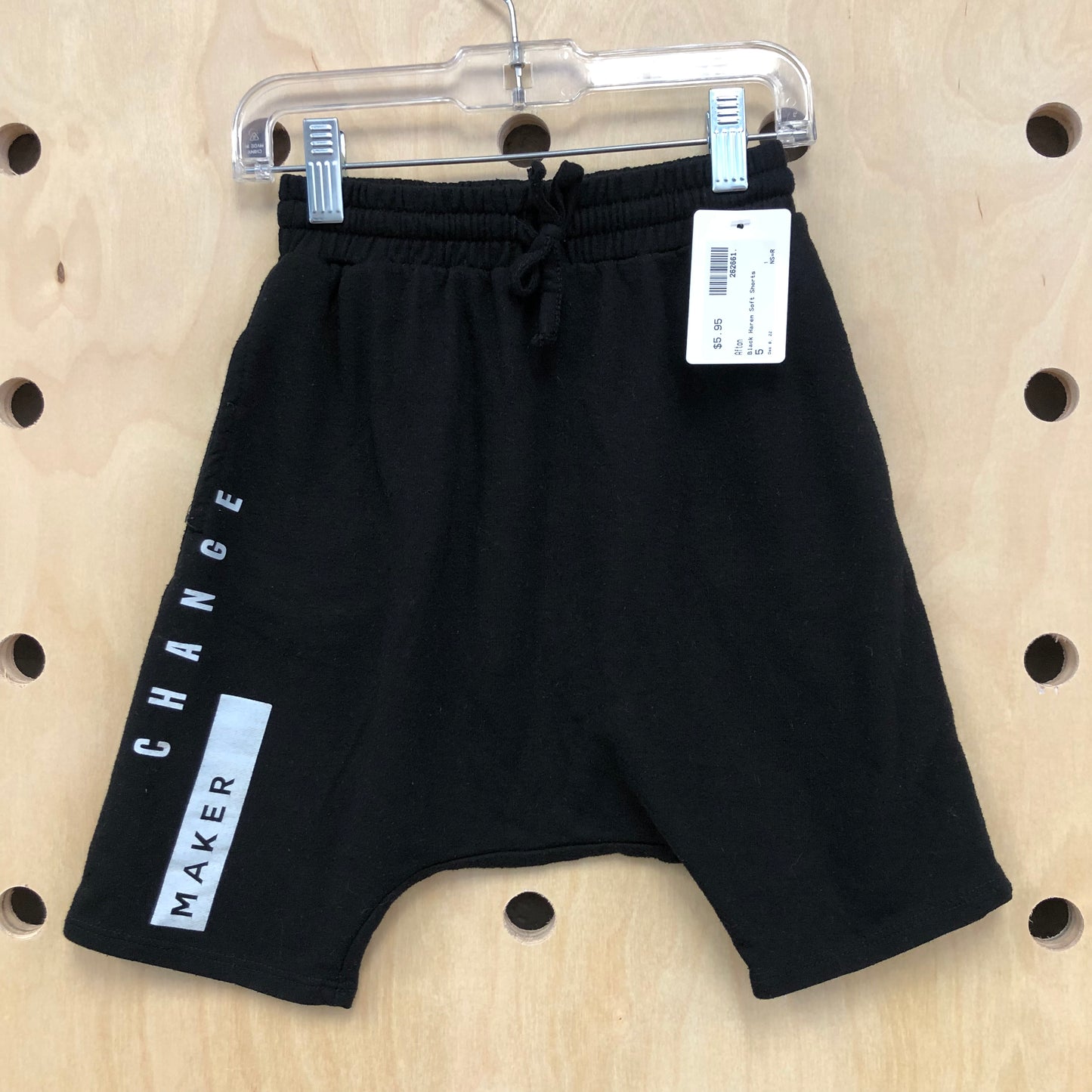 Black Harem Soft Shorts