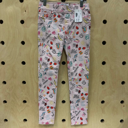Pink 'Happy' Jeggings