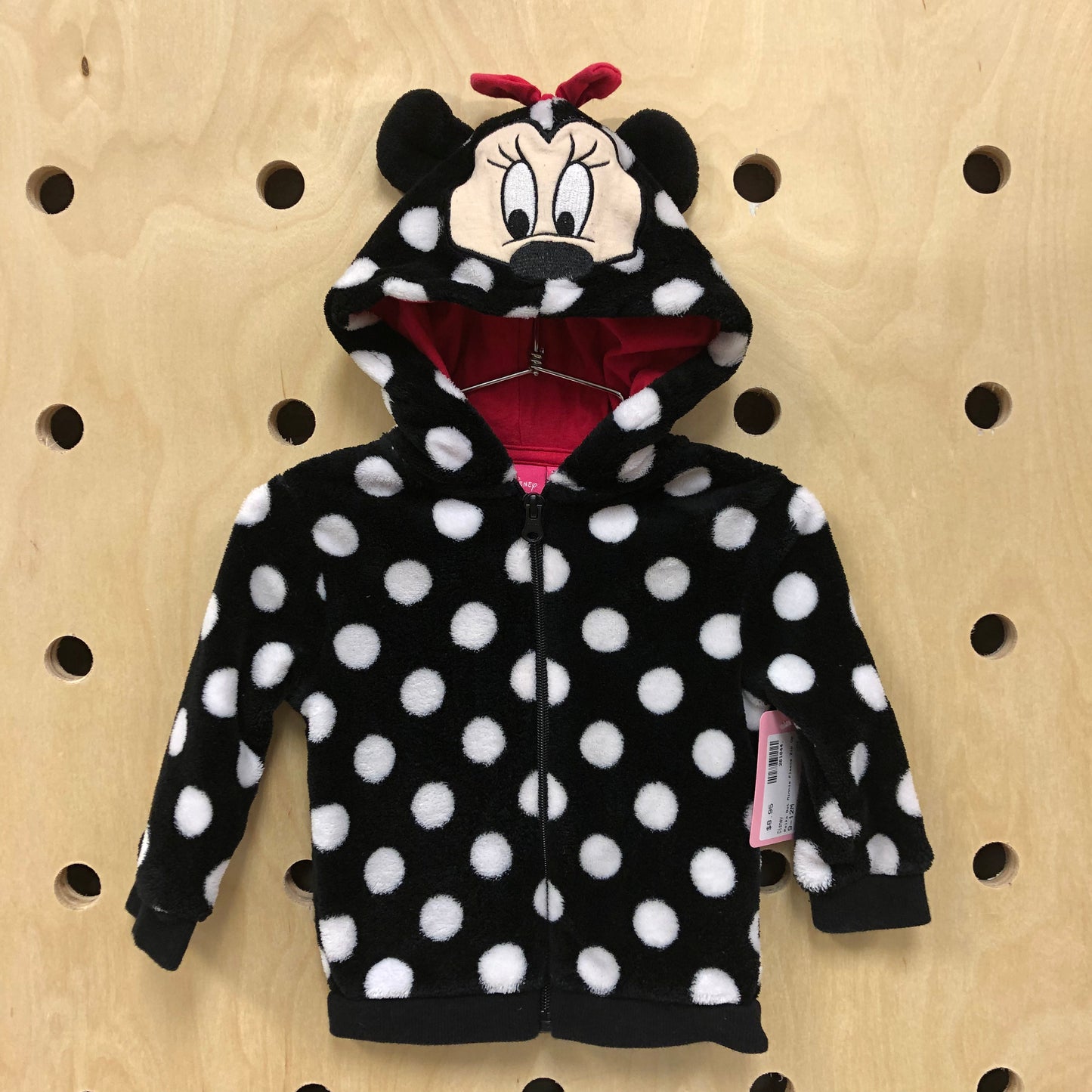 Polka Dot Minnie Fleece Zip Up