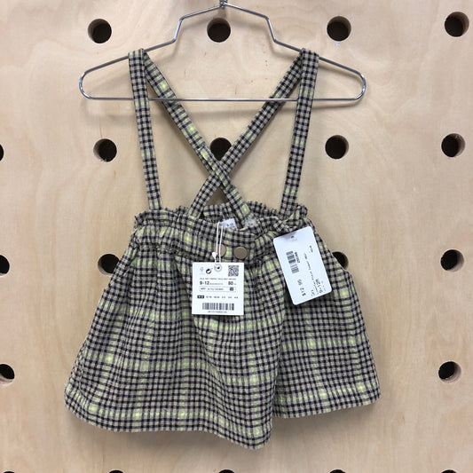 Lime+Tan Plaid Jumper NEW!