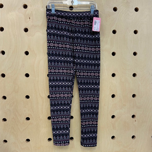 Black Holiday Lined Leggings