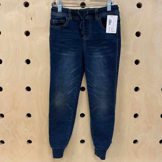 Dark Wash Denim Joggers
