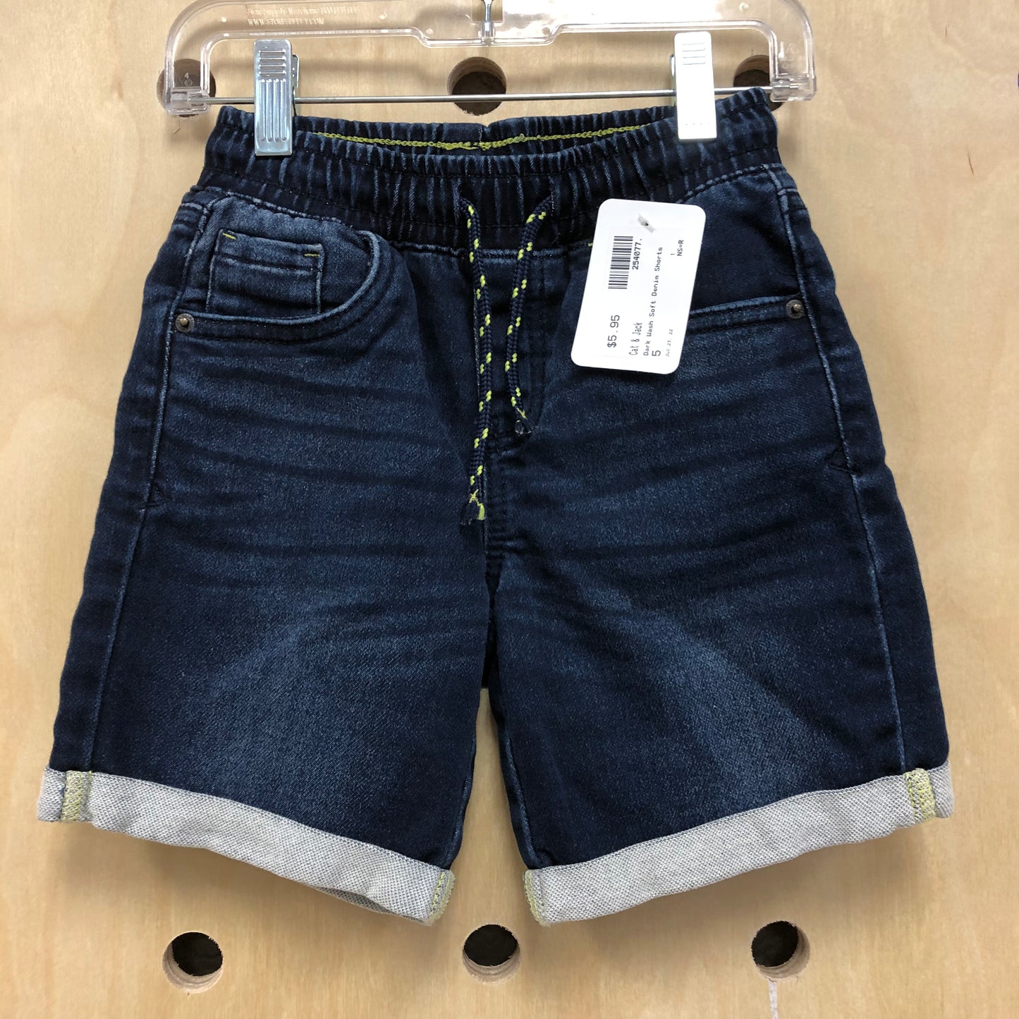 Dark Wash Soft Denim Shorts