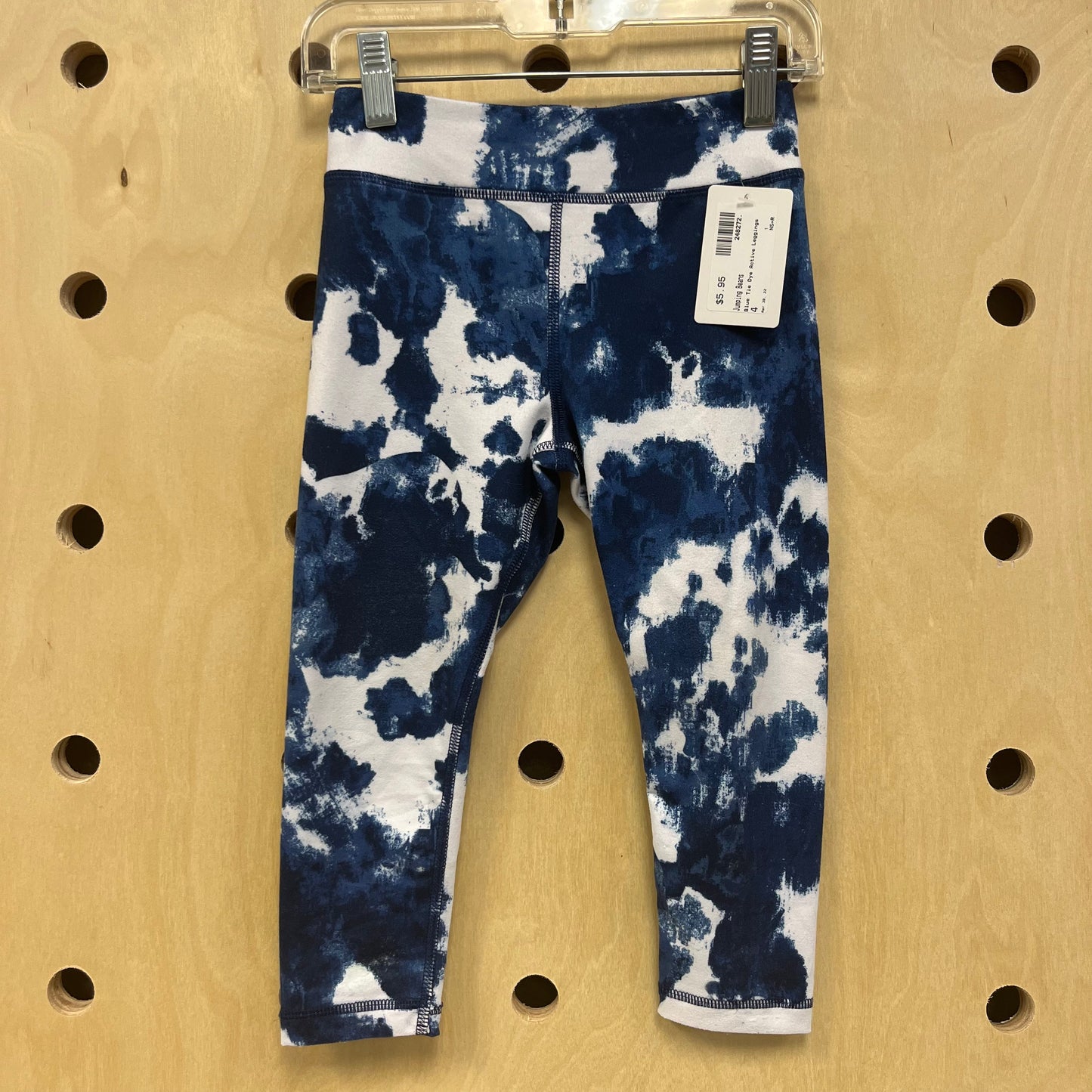 Blue Tie Dye Active Leggings