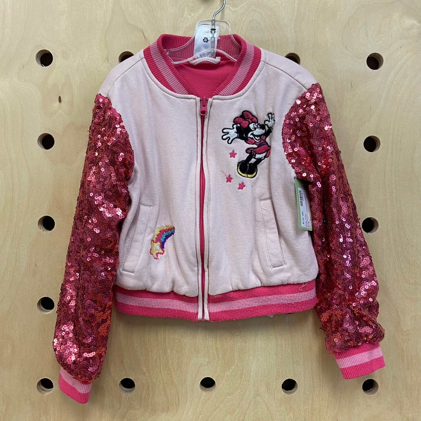 Pink Minnie Letterman Jacket