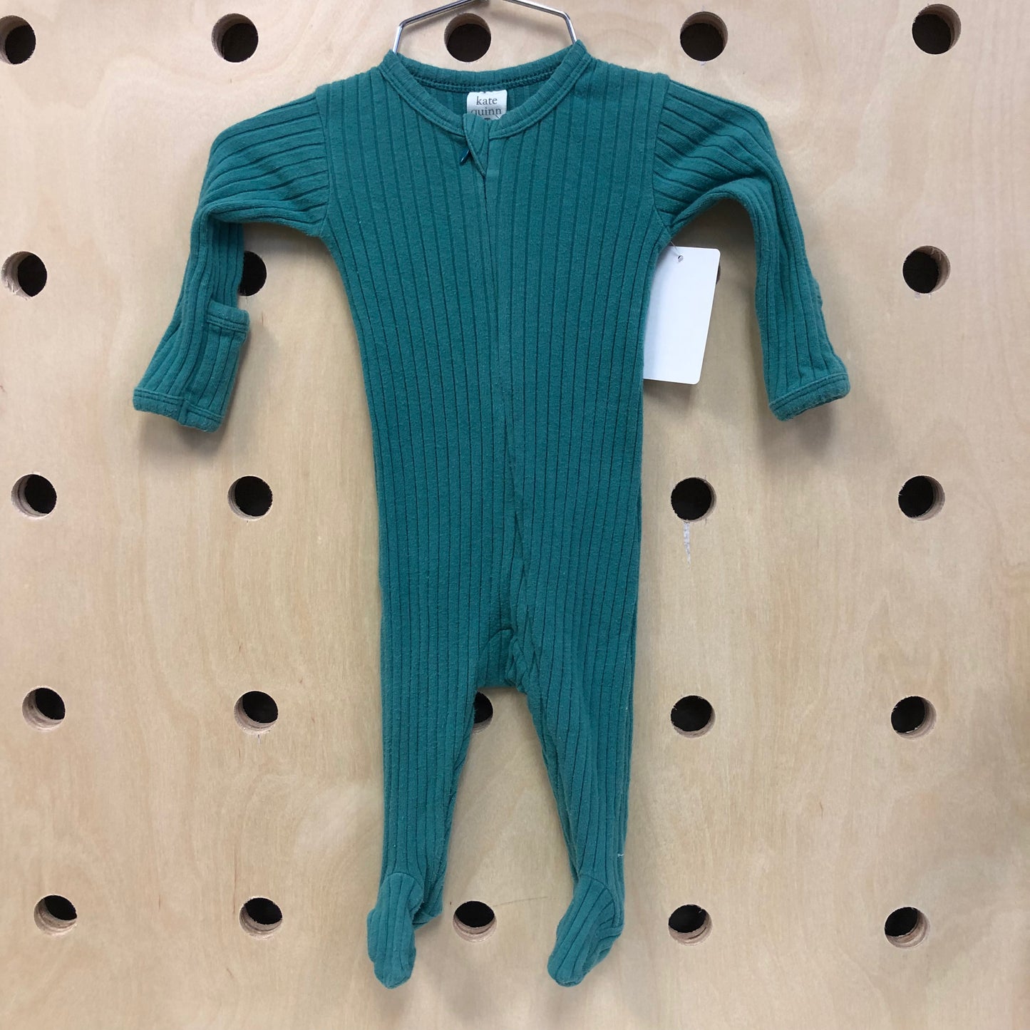 Teal Wide Ribbed Footies