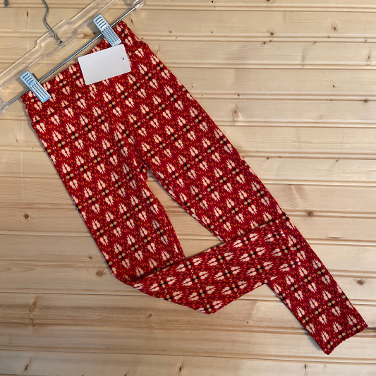 Burnt Orange Patterned Legging