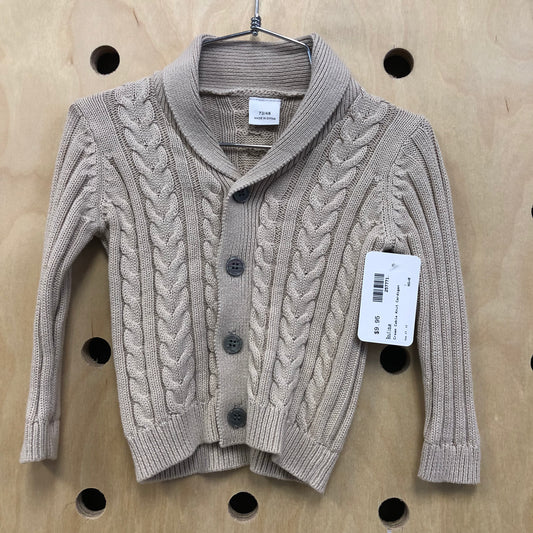 Cream Cable Knit Cardigan