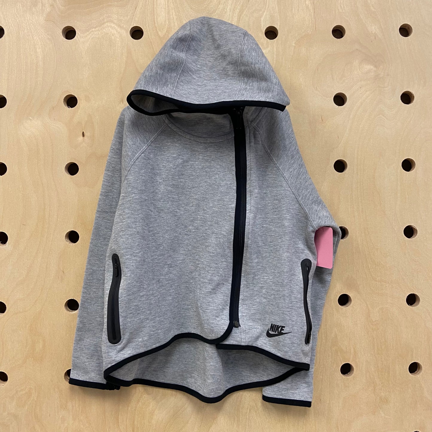 Grey Size Zip Hoodie