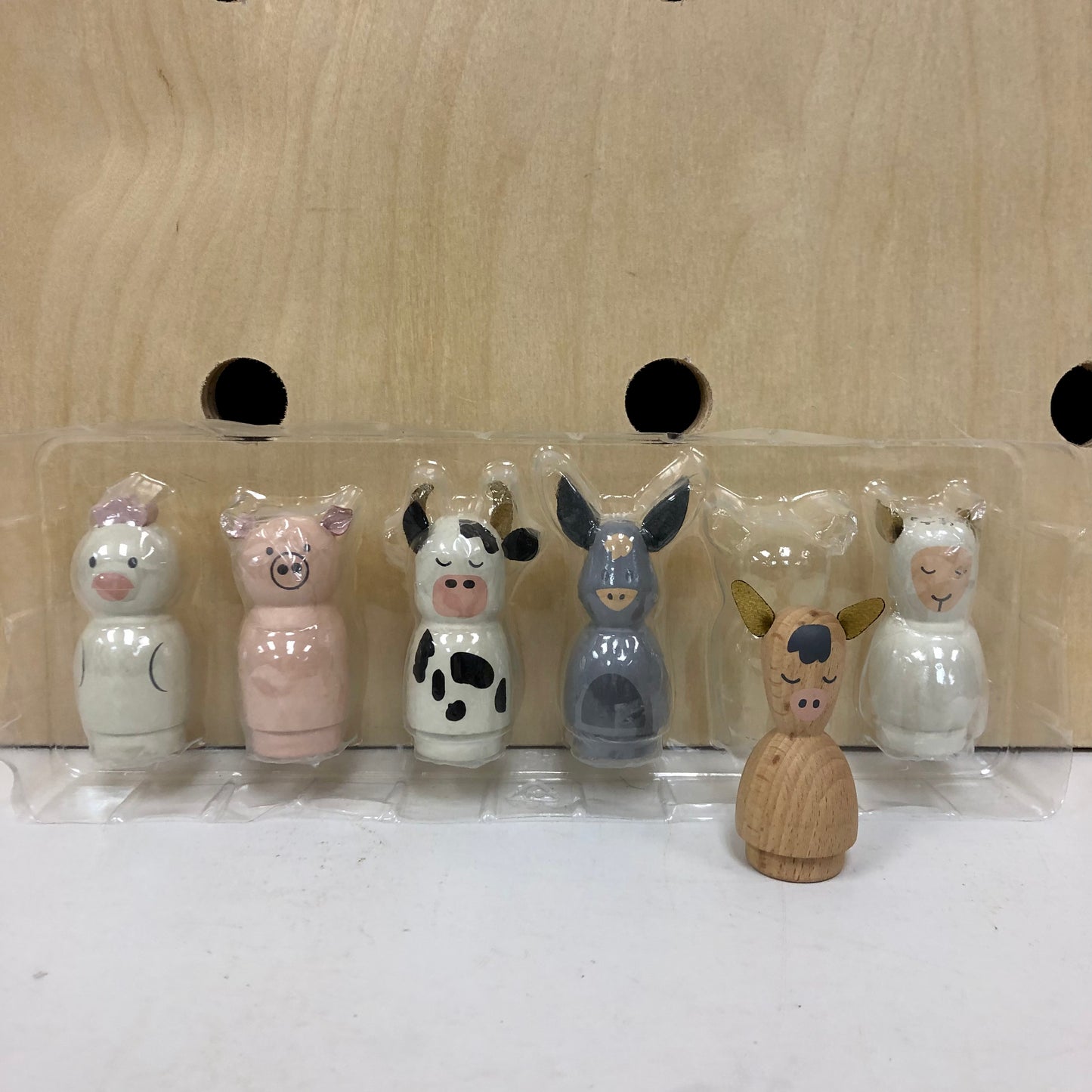 Wood Animal Figures Set