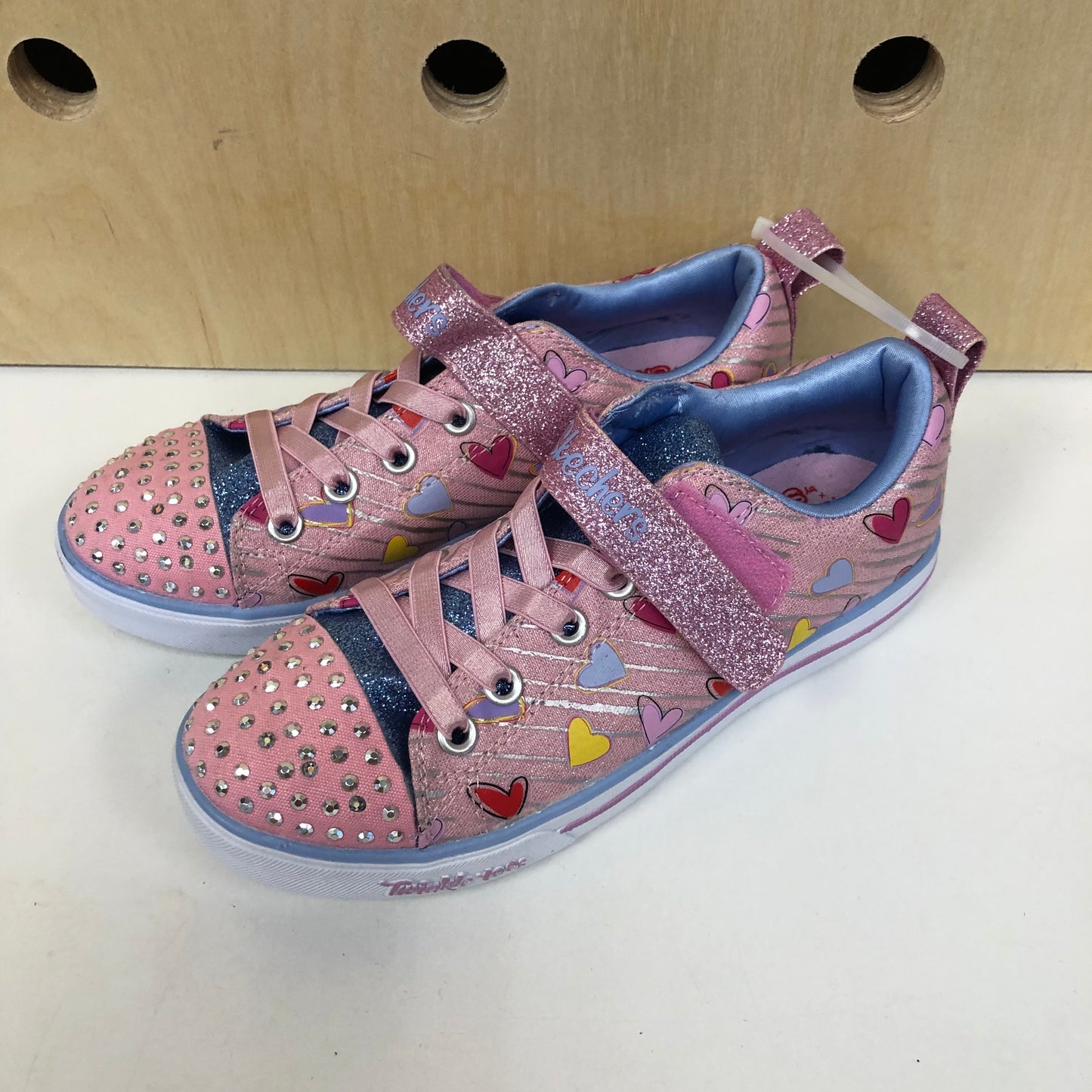 Pink Hearts Twinkle Sneakers