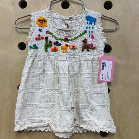 Cream Embroidered Tunic