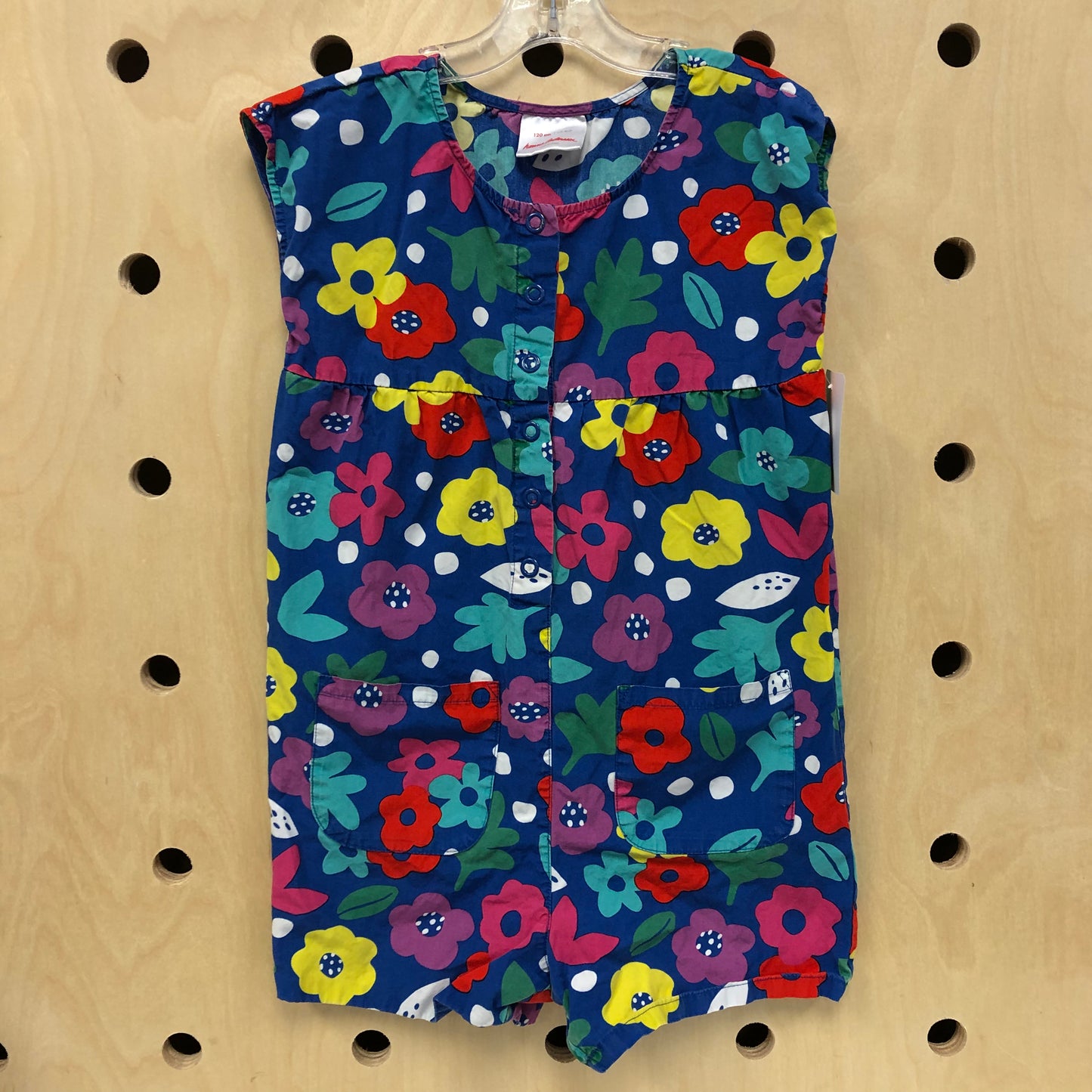 Blue Floral Romper