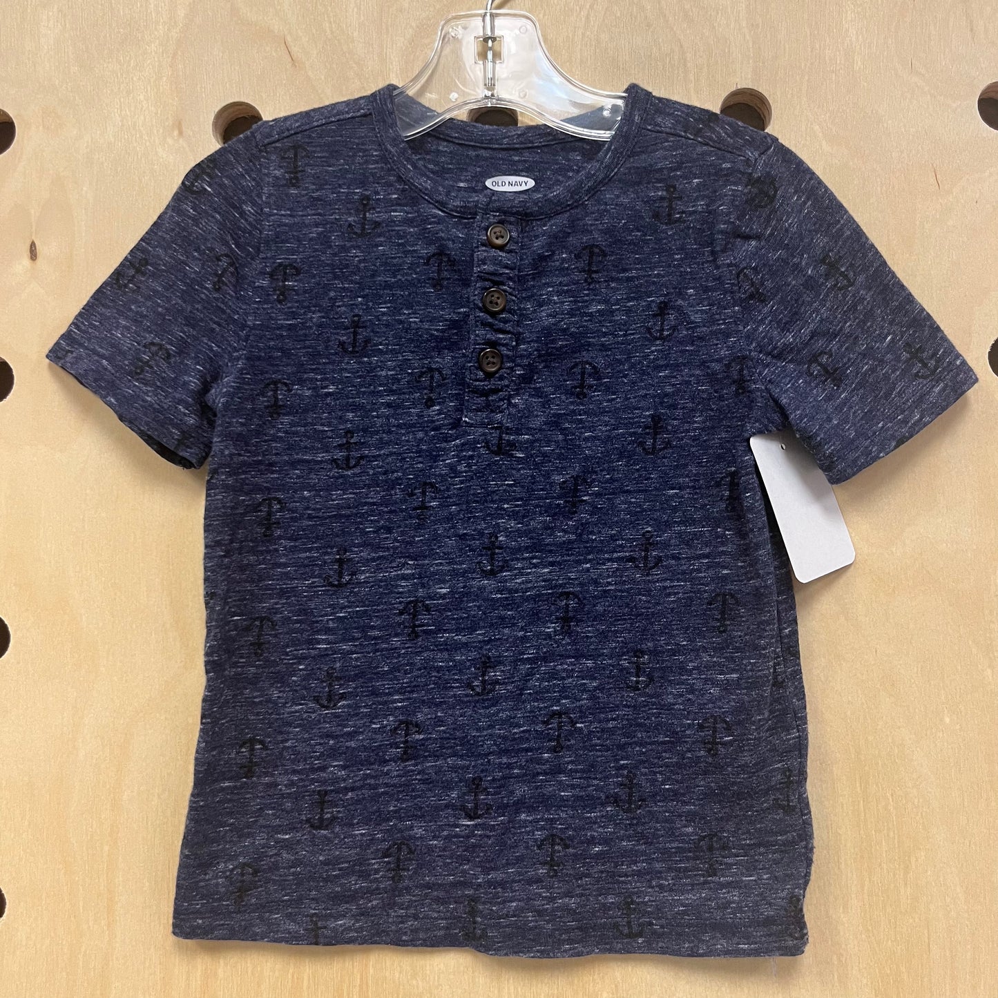 Navy Anchors Henley