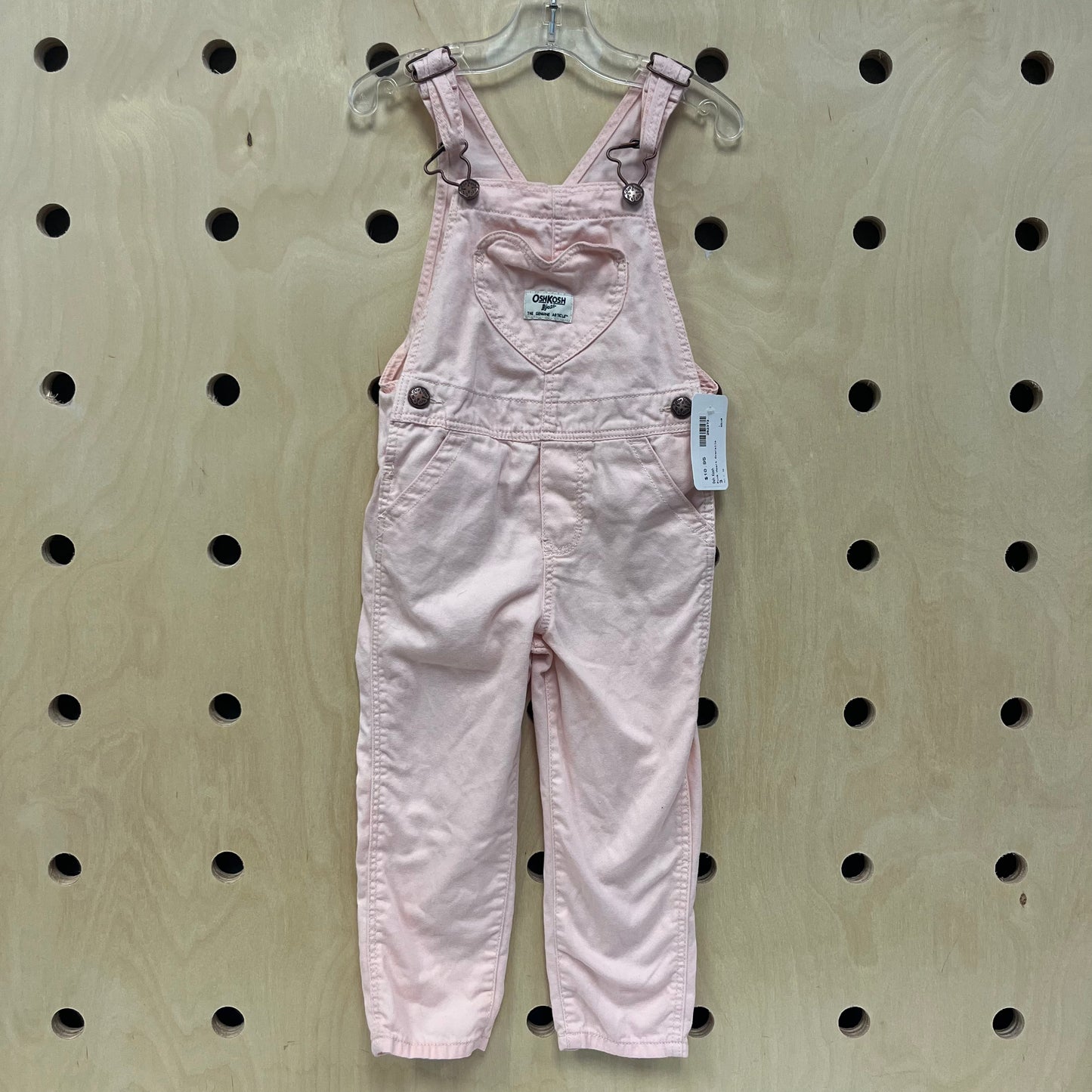 Pink Heart Overalls