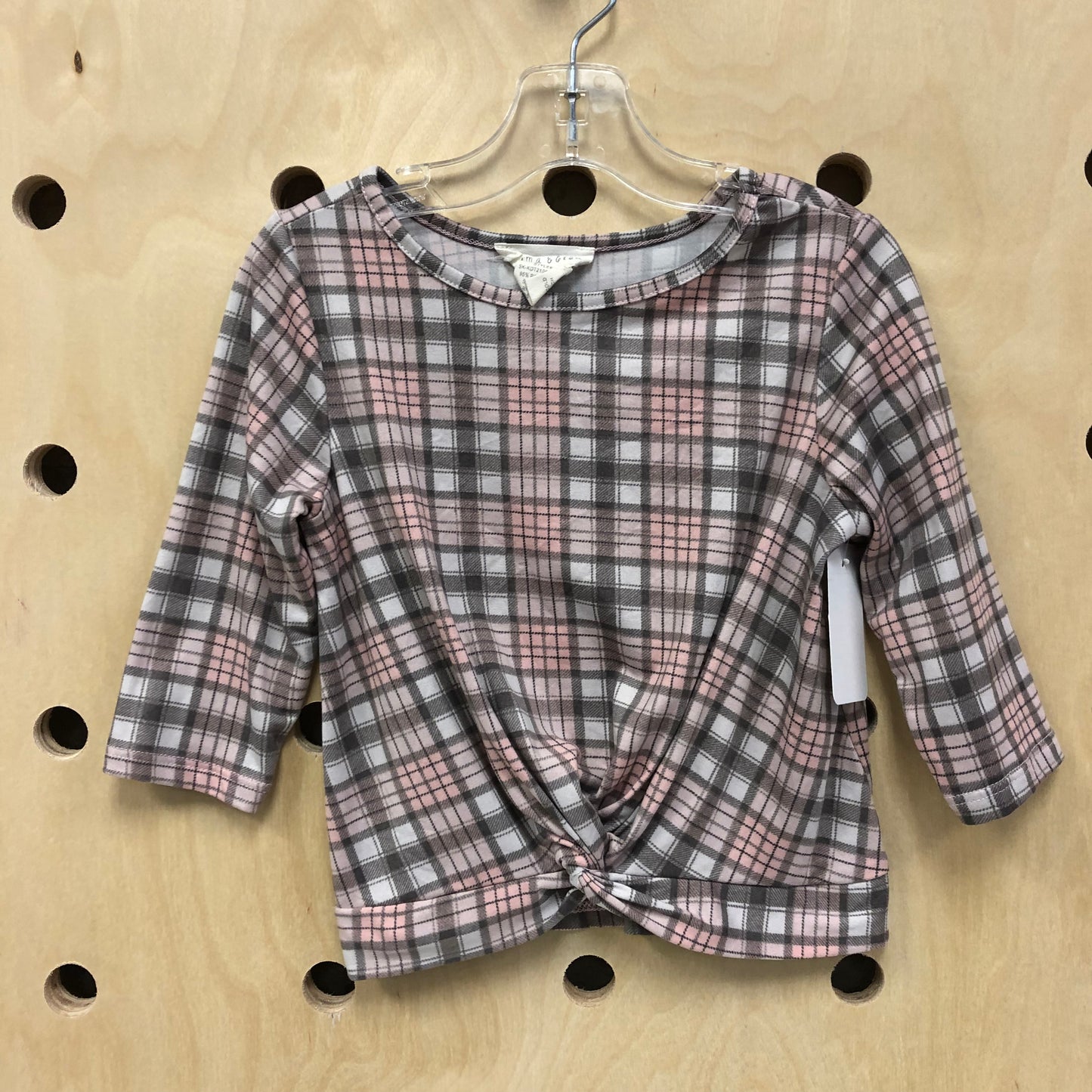 Pink Plaid Soft Top