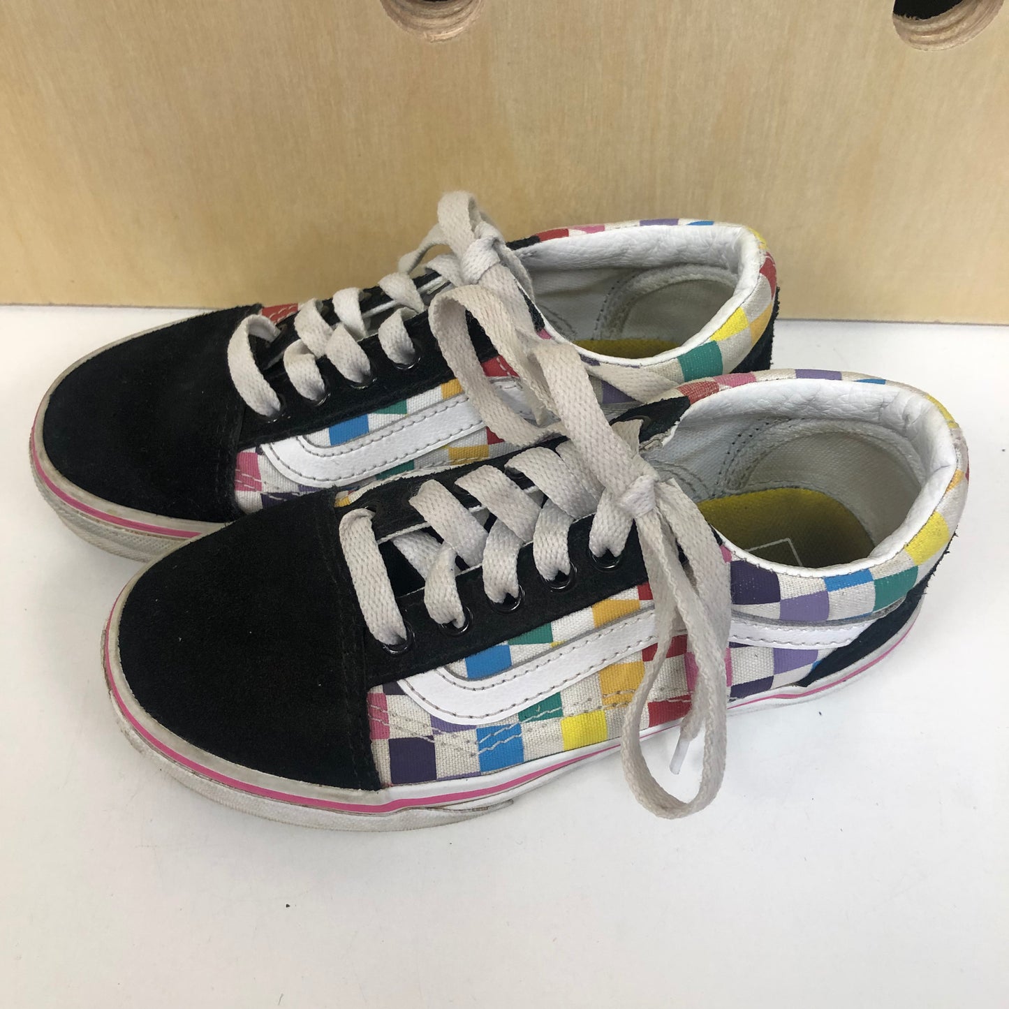 Colorful Checkered Shoes