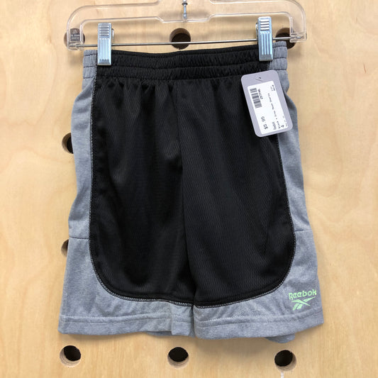Black + Grey Mesh Shorts