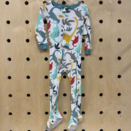 Mint+White Dino Pajamas