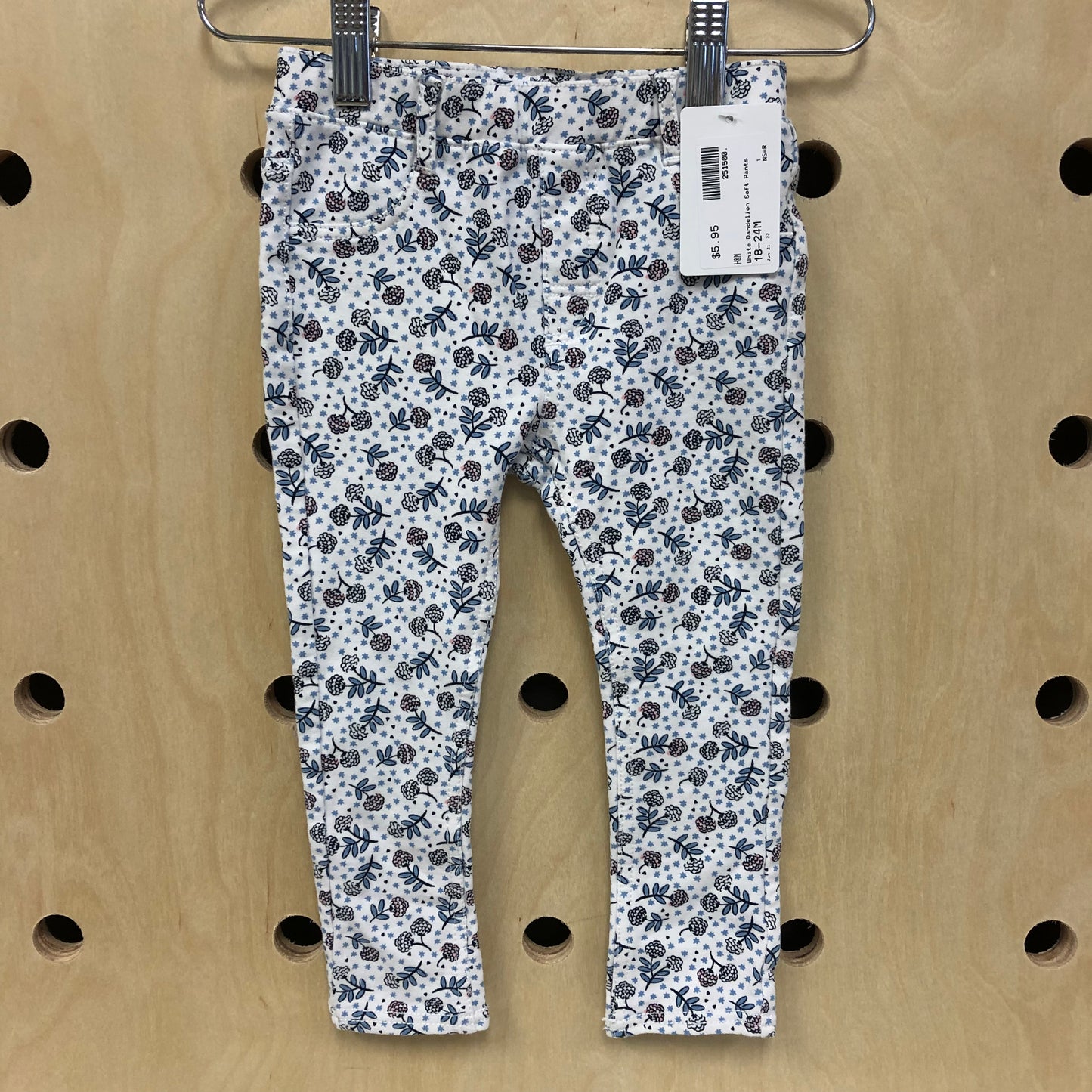White Dandelion Soft Pants