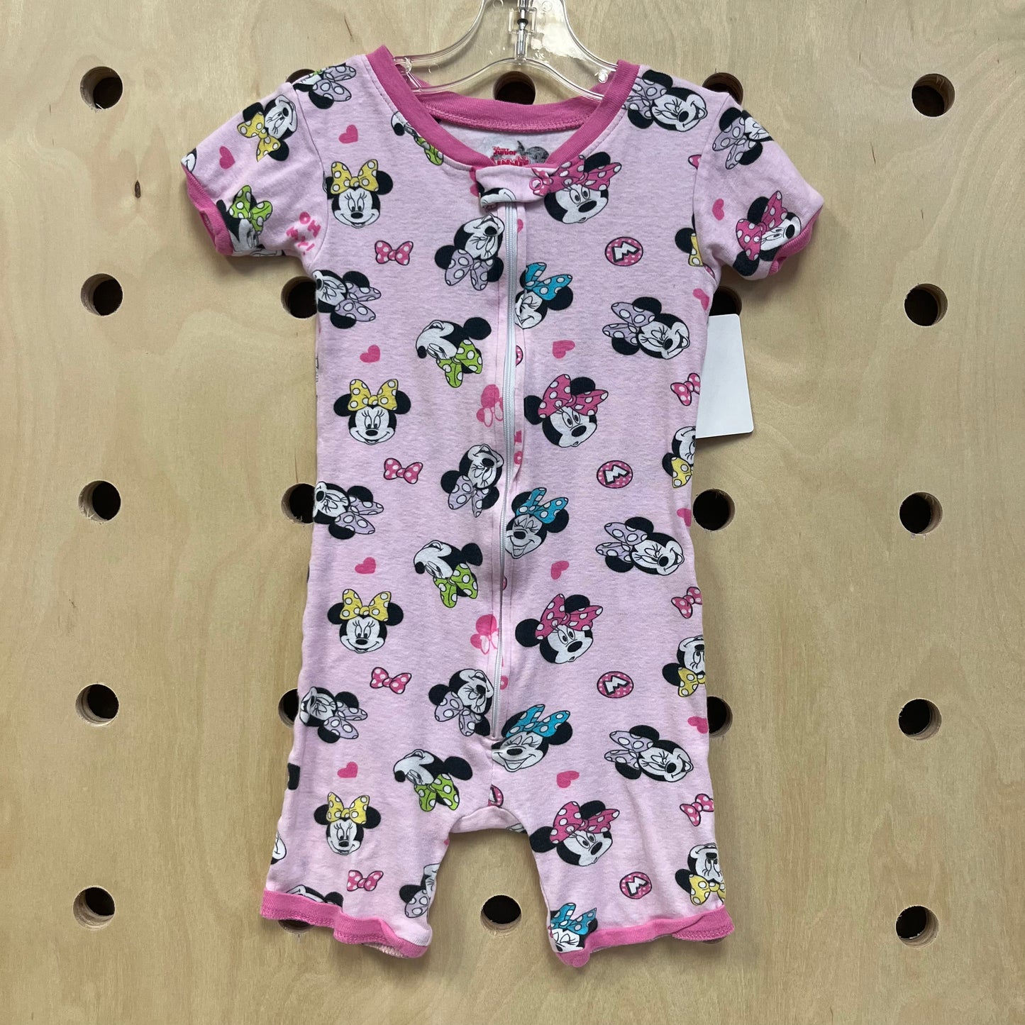 Pink Minnie Zip Pajamas