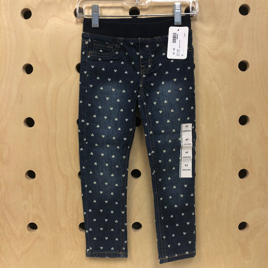 Denim Heart Jeggings NEW!