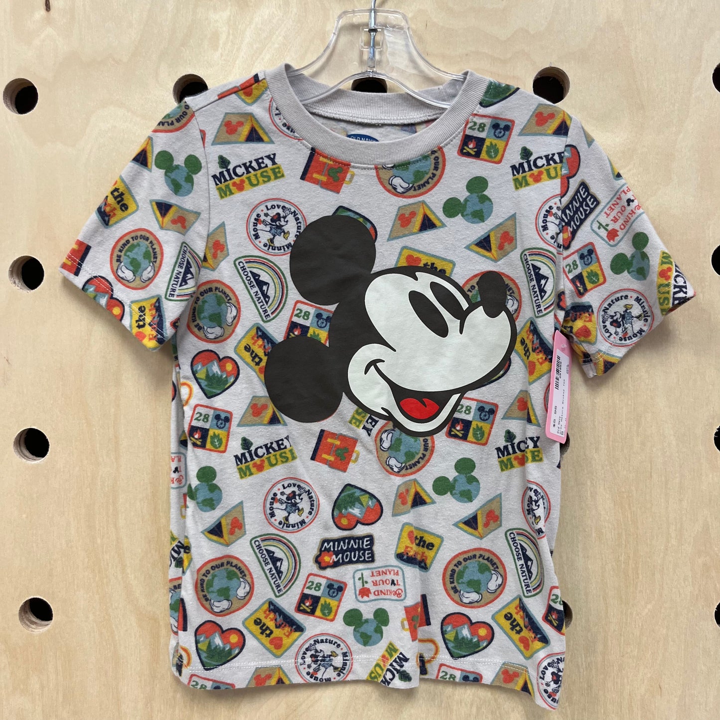 Grey Nature Mickey Tee