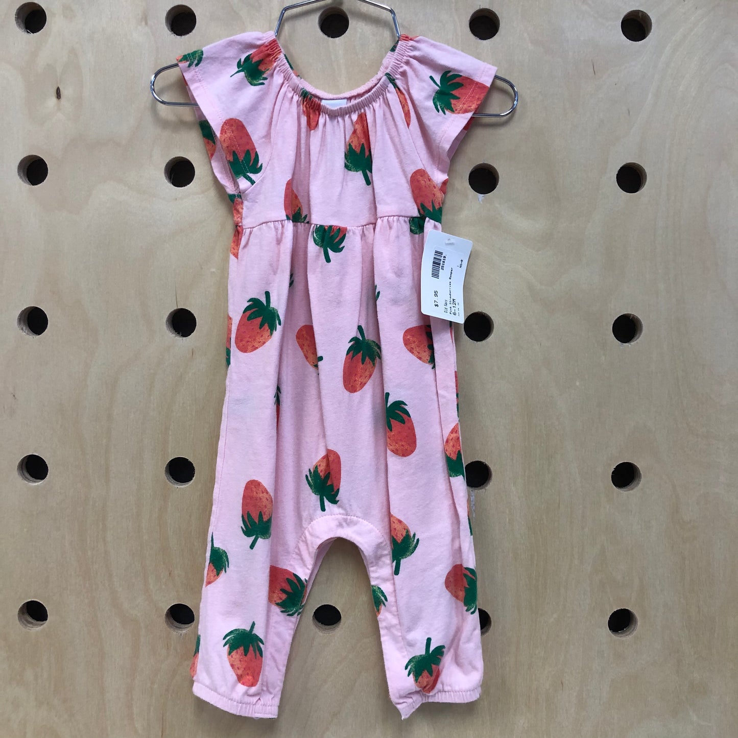 Pink Strawberries Romper