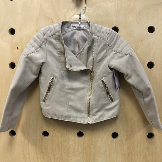 Beige Suede Like Jacket