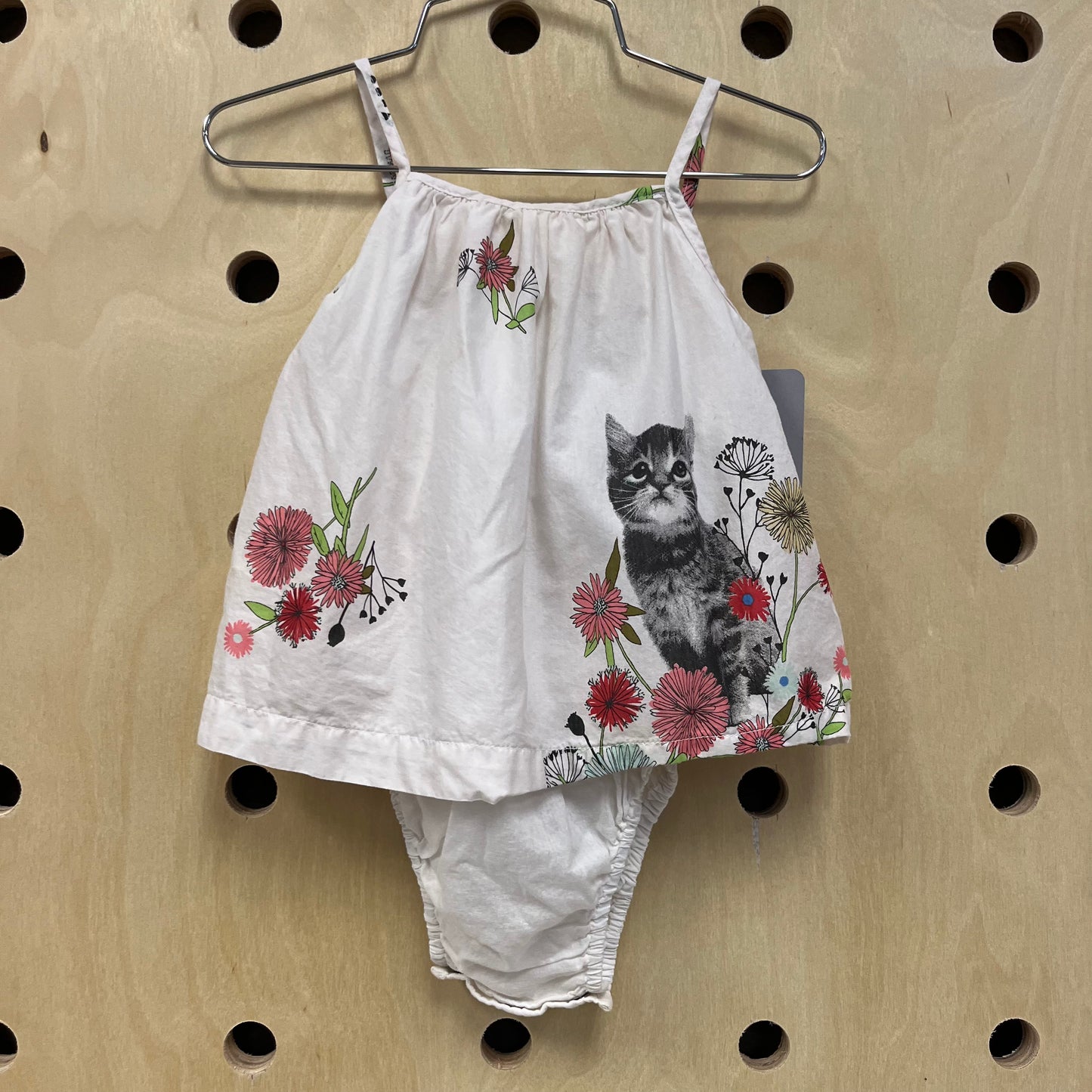 White Kitten Romper