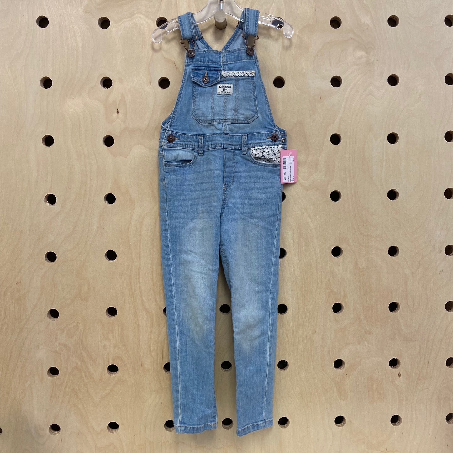 Denim Lace Overalls