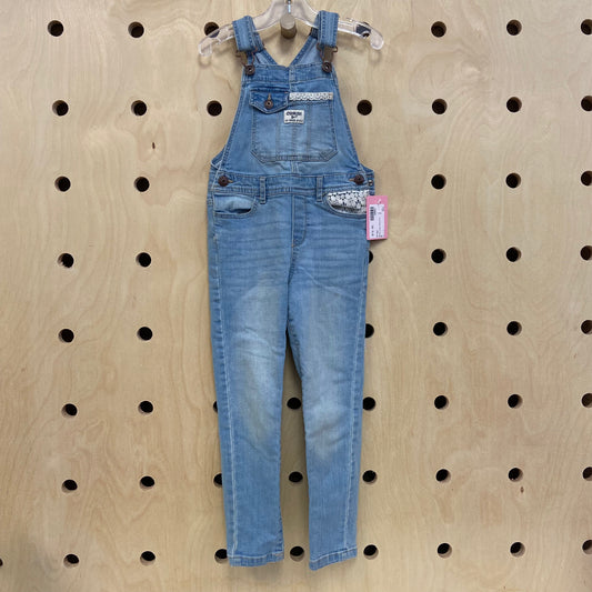 Denim Lace Overalls